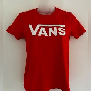 VANS skater red cotton tee xs